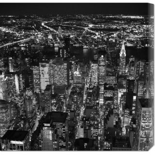 Global Gallery Night aerial view of midtown Manhattan by Cameron