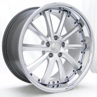 Concept One C 10 (Series 689) Silver with Chrome Lip   19 x 9.5 Inch Wheel Automotive