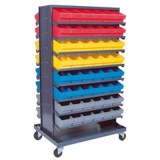 Quantum Double Sided Pick Rack Systems with Various Euro Bins with