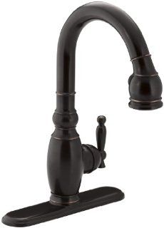 Kohler K 691 2BZ Vinnata Pull Down Secondary Kitchen Sink Faucet, Oil Rubbed Bronze   Touch On Kitchen Sink Faucets  