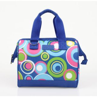 Insulated Fashion Style 34 Circles Lunch Tote