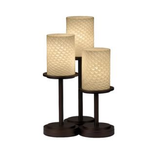 Justice Design Group Dakota Fusion 3 Light Table Lamp (Set of 3)