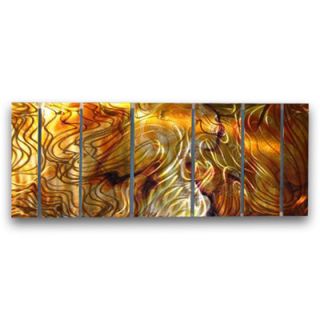 All My Walls Abstract by Ash Carl Holographic Wall Art in Orange   23