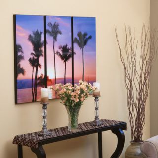Wilson Studios Three Piece Maui Sunset with Sailboat Laminated Framed