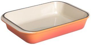 Le Creuset Enameled Cast Iron 15 3/4 by 10 3/4 Inch Rectangular Baking Dish, Flame Kitchen & Dining