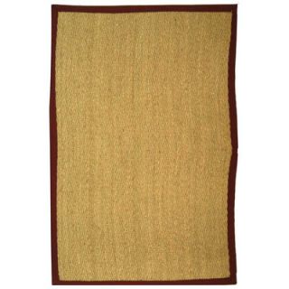 Safavieh Natural Fiber Natural/Light Red Rug