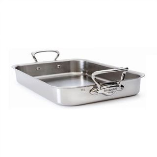 Mauviel Mcook CookStyle Shallow Roasting Pan with Stainless Steel