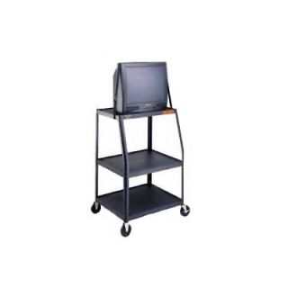 22 x 32 Height Adjustable Shelf Television Cart [45   49 Height