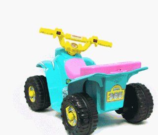 Four Wheeler Battery Operated Boy/Girl Mini ATV   Teal  Tricycles  Sports & Outdoors