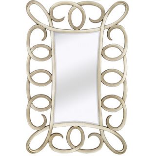 Majestic Mirror Contemporary Beveled Mirror in Antique Silver