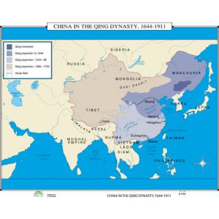 Universal Map World History Wall Maps   China in Qing Dynasty