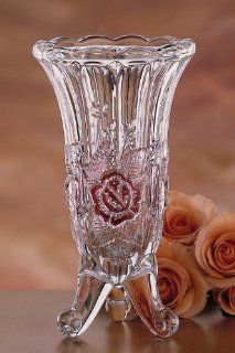 Romance Ruby German 24% Lead Crystal Vase   Decorative Bowls