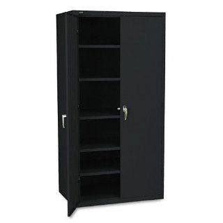 Assembled Storage Cabinet, 36w x 24 1/4d x 71 3/4h, Black 