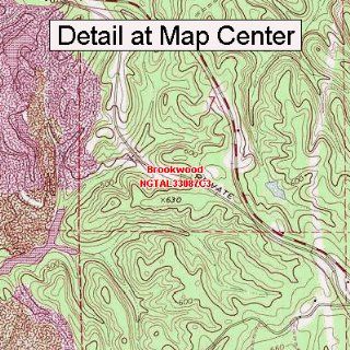 USGS Topographic Quadrangle Map   Brookwood, Alabama (Folded/Waterproof)  Outdoor Recreation Topographic Maps  Sports & Outdoors
