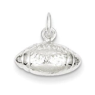Sterling Silver Football Charm Jewelry
