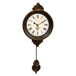 Ashton Sutton Classic Wall Clock with Pendulum