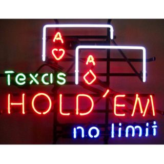 Business Signs Texas Hold Em No Limit Neon Sign