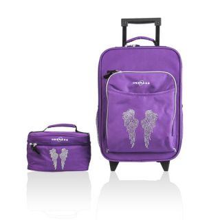 Kids Angel Wings 2 Piece Suitcase and Toiletry Bag Set