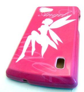 MetroPCS LG MS695 Optimus M+ Pink Angel Tinkerbell Fairy Design Accessory Case Skin Cover HARD Cell Phones & Accessories