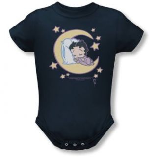 Boop Sleepy Time   Infant Snapsuit   Navy Clothing