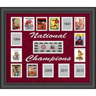Mounted Memories Alabama Crimson Tide 15 Time National Champions