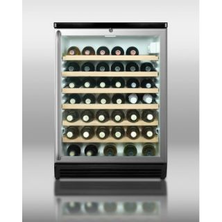 Wine Cellar with Full Length Towel Bar Handle in Black