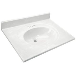 Hardware House 17 White On Cultured Marble Vanity Top