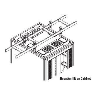 10506 716   Chatsworth Cable Runway to Cabinet Elevation Kit; 4", 5", 6" elevation; 2 pair