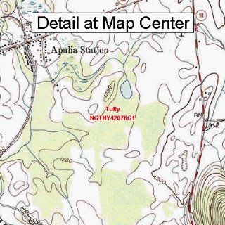 USGS Topographic Quadrangle Map   Tully, New York (Folded/Waterproof)  Outdoor Recreation Topographic Maps  Sports & Outdoors