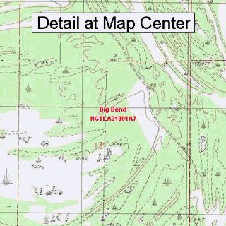 USGS Topographic Quadrangle Map   Big Bend, Louisiana (Folded/Waterproof)  Outdoor Recreation Topographic Maps  Sports & Outdoors