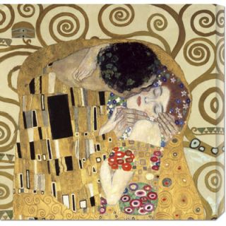 Global Gallery The Kiss by Gustav Klimt Stretched Canvas Art