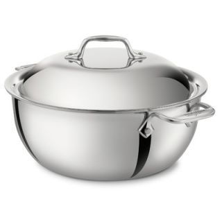All Clad Stainless Steel 5.5 qt. Round Dutch Oven