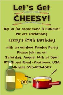 Fondue Party Invitation Health & Personal Care
