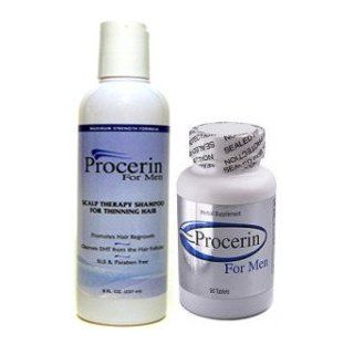 Procerin Tablets and Shampoo For Mens Hair Loss 90 Tab, 8 oz  Hair Regrowth Shampoos  Beauty
