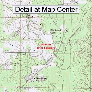 USGS Topographic Quadrangle Map   Folsom, Louisiana (Folded/Waterproof)  Outdoor Recreation Topographic Maps  Sports & Outdoors