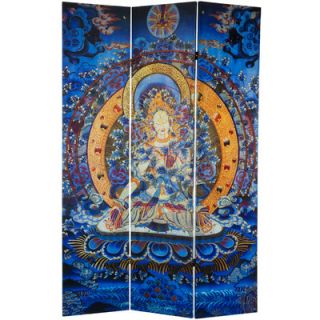 Oriental Furniture 71 Radiant Tara Tibetan Double Sided 3 Panel Room