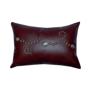 Accessory Pillows Leather with Moose Track Heat Transfer Decorative