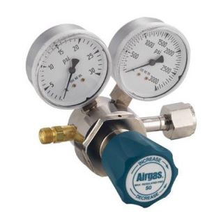 Airgas   100 PSI Delivery Pressure 2 Stage High Purity Brass Low Flow