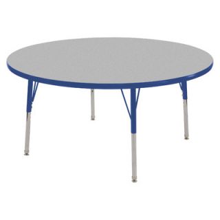 ECR4Kids 48 Round Adjustable Activity Table in Gray