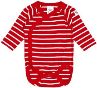 POLARN O. PYRET Classic Stripe Wrap Bodysuit Eco Infant And Toddler Bodysuits Clothing