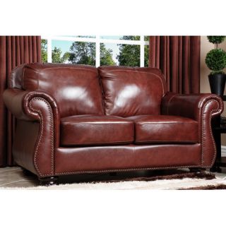 Harbor Premium Semi Aniline Leather Loveseat