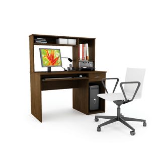 dCOR design Workspace Computer Desk with Keyboard Tray and Hutch
