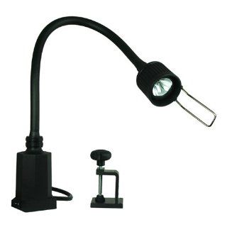 Sunnex HS 702 20 Plastic Halogen Task Light with 20" Flexible Gooseneck Arm and C Clamp Science Lab Power Supply Units