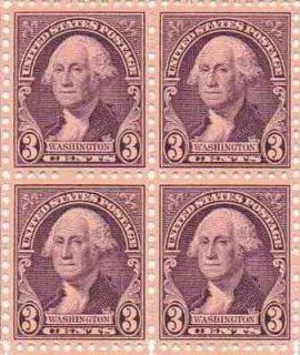 George Washington Set of 4 x 3 Cent US Postage Stamps NEW Scot 720 