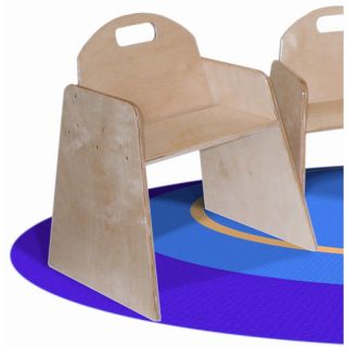 Wood Designs Woodie 7 Plywood Classroom Stackable Tot Chair (Set of 2