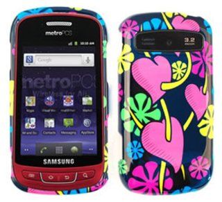 Hearts and Daisies Snap on Cover Faceplate for Samsung Admire & Vitality r720 Cell Phones & Accessories