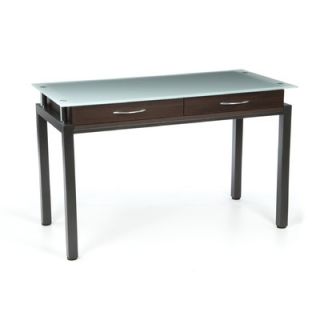 New Spec Inc Writing Desk with Glass Top