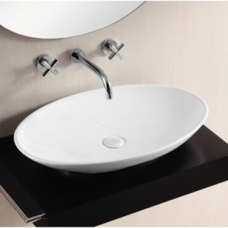 DecoLav Classically Redefined Rectangular Vessel Bathroom Sink   1443