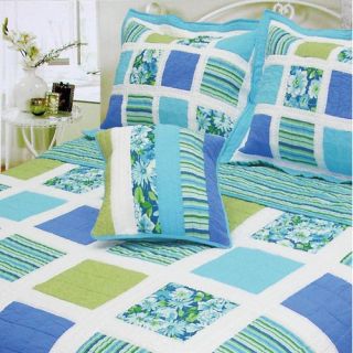 Ocean Square Patchwork Quilt Collection