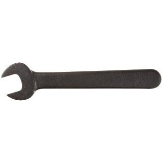 Martin 704 High Carbon Steel 3/4" Opening Single Head Open End Wrench, 7 1/4" Overall Length, Industrial Black Finish